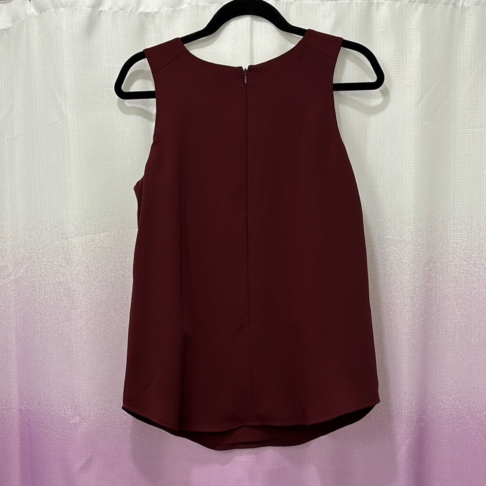 NWT Ann Taylor Burgundy Sleeveless Tank Top – Size Small - Picture 6 of 11
